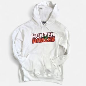 Hunter X Hunter Anime White Logo Hoodie Small